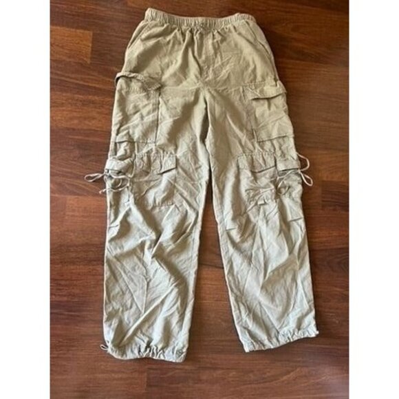 Aeropostale Parachute Cargo Pants Khaki Green Women’s Small | Y2K Streetwear - Picture 1 of 7